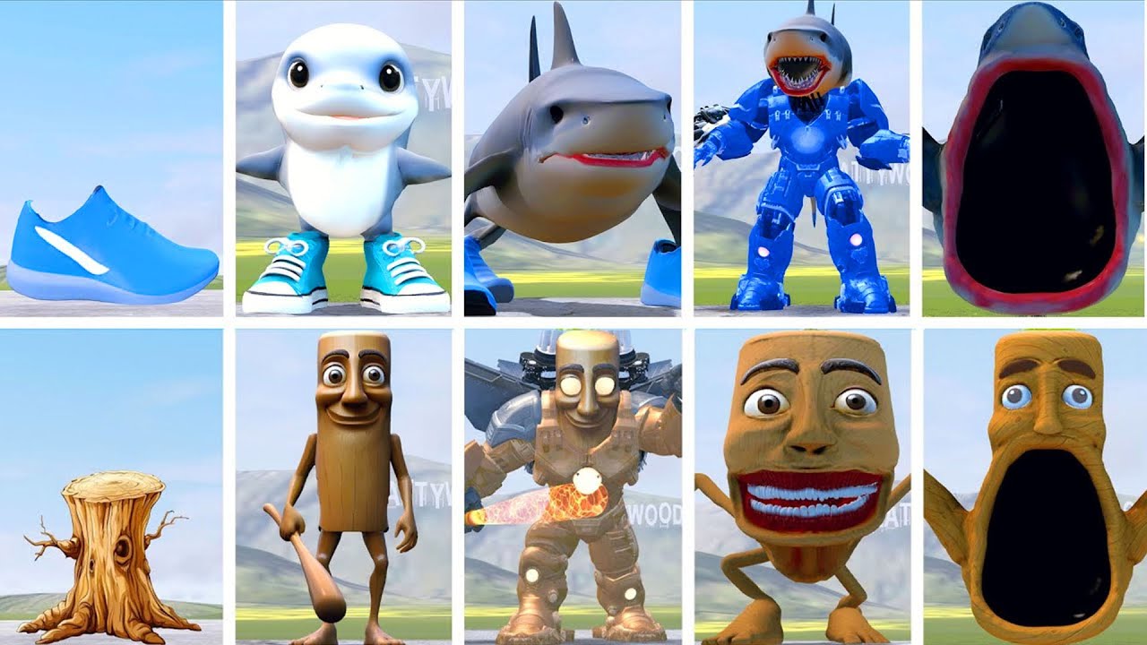 EVOLUTION OF TUNG TUNG TUNG SAHUR VS TRALALELO TRALALA ITALIAN AI BRAINROT MEMES in Garry's Mod!