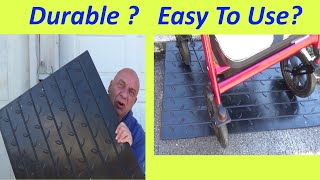 Best Budget Wheelchair Threshold Ramp Vevor Hard Rubber (Review/Test/Instructions) Well Made