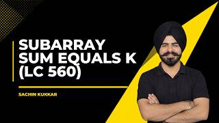 Subarray Sum Equals K (LeetCode 560) | DSA in Hinglish
