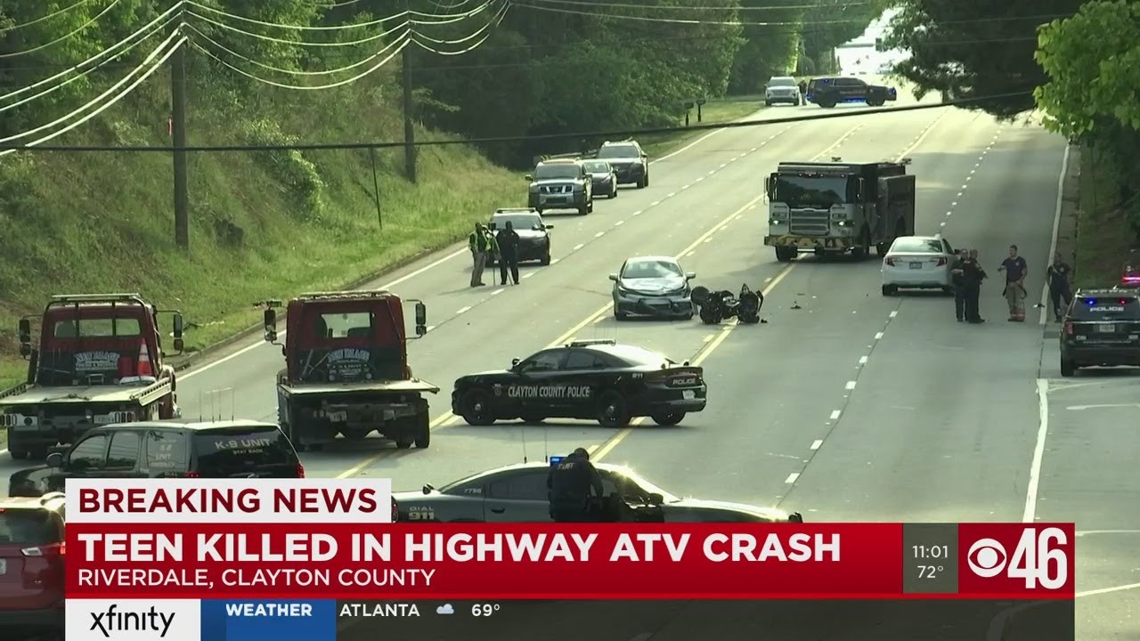 Teen on ATV killed crossing highway - YouTube