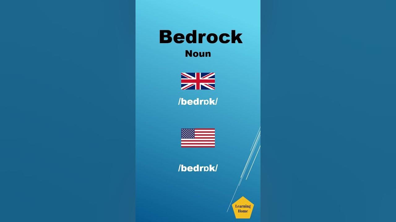 Bedrock meaning pronunciation and synonyms Shorts YouTube