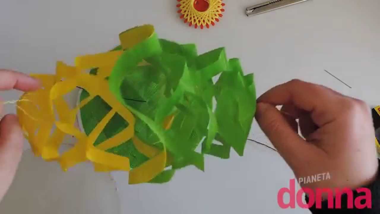 Festone di carta fatto a mano tutorial youtube Come creare festoni di carta