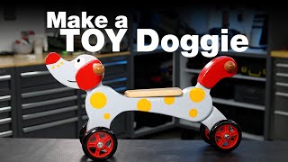 Make a Wooden Toy Doggy ride on scoot bike. DIY