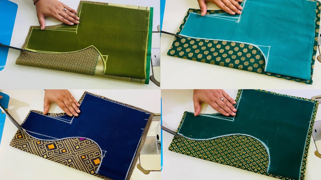 4 Blouse Design | Blouse Back Neck Design Cutting Stitching| Blouse Back Design | Back Design Blouse