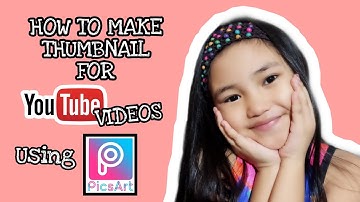 How to Make THUMBNAIL for YOUTUBE Videos using PicsArt