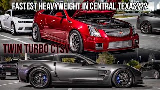 Twin Turbo CTSV Coupe vs 890HP ZR1 vs Single Turbo Shelby GT500 and 750hp Camaro ZL1