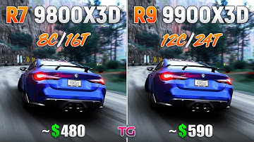 Ryzen 7 9800X3D vs Ryzen 9 9900X3D - Test in 10 Games