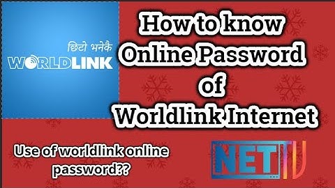 How to know worldlink online password I How to change wlink Online Password 2020