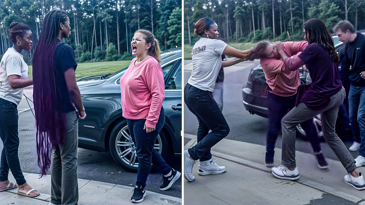 Karen THROWS First Punch Then Gets Her A$$ WHUPPED!