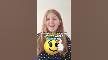 How to make Swedish friends (part 1)