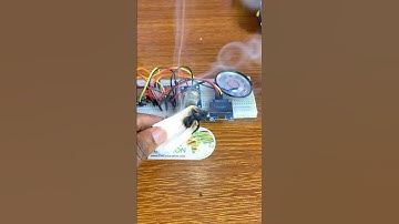 ESP8266 + Smoke Sensor + DFplayer Mini #shorts