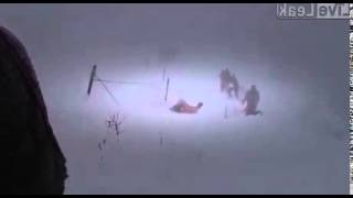 Naked Sledding In A Combat Zone - Afghanistan