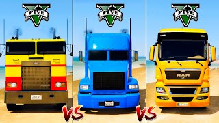 Hauler Truck vs Man Euro Truck vs Packer Truck - GTA 5 Cars Which is best?