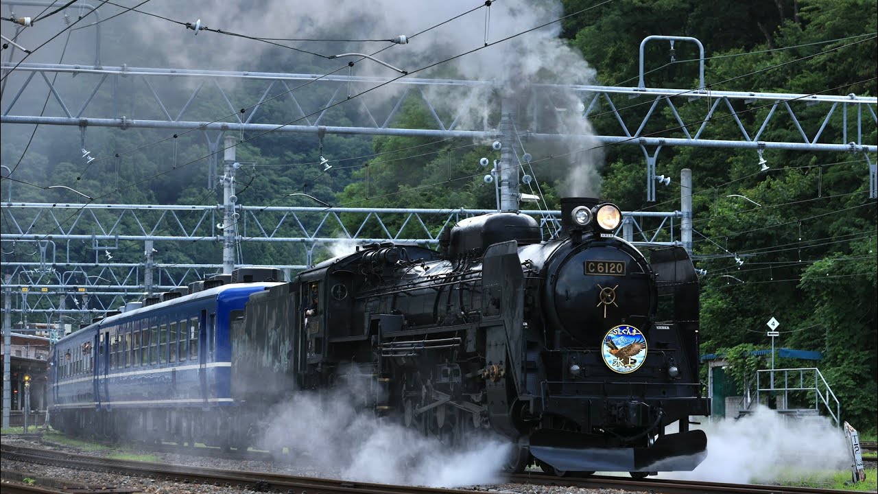 上越線 水上駅 8732レ SLぐんまみなかみ C61 +12系