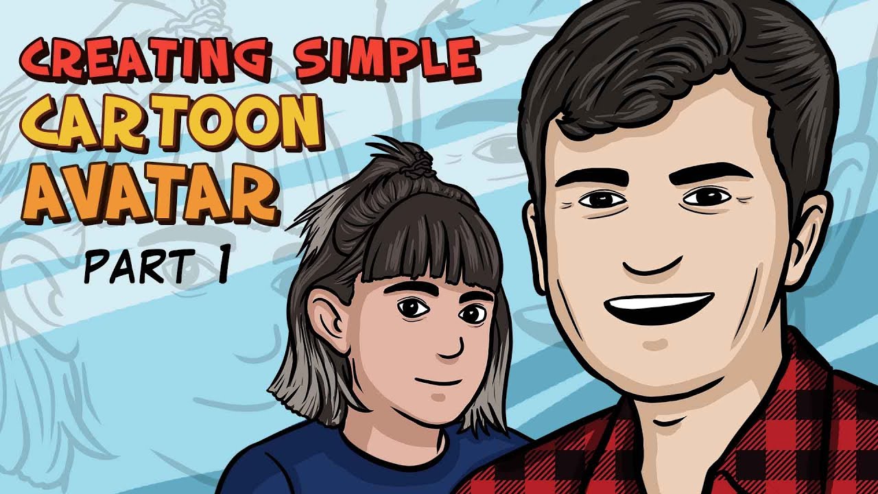 HOW TO DRAW SIMPLE CARTOON AVATAR Part 1 Time Lapse | Comic Kwen