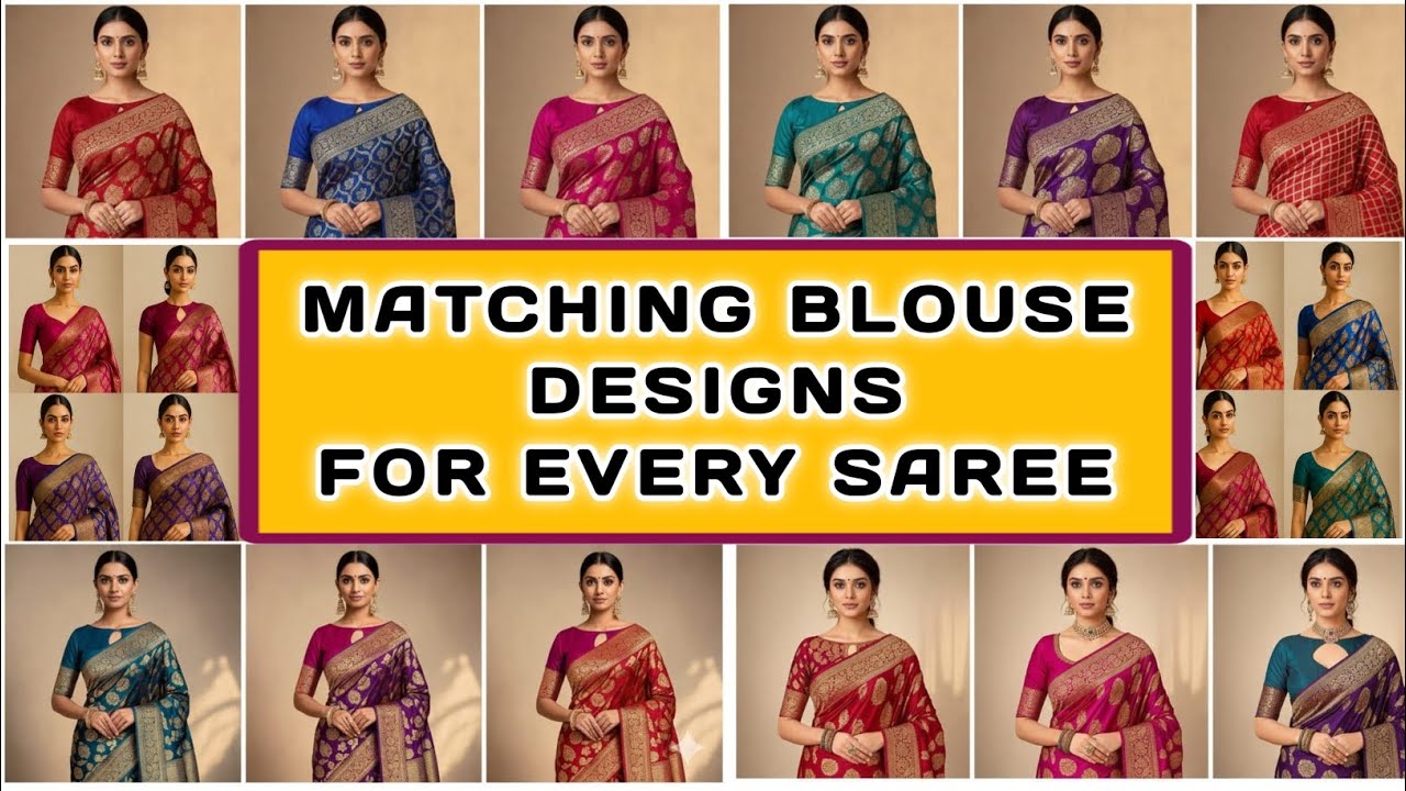 🎀40+ Latest Matching Blouse Designs / Stylish Blouse / Blausee 2025 ...