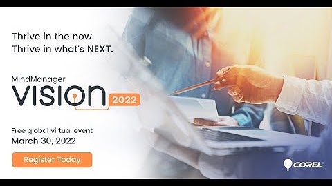 Join us at MindManager Vision on 30 March 2022!