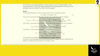 [Chemistry] If 5 0 g of Ca completely reacted, how many grams of CaOH2 will be produced How many