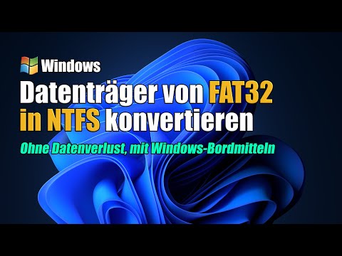 Video: Wird die Konvertierung von Fat32 zu NTFS Daten löschen?
