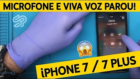 Como testar microfone do iPhone 7?