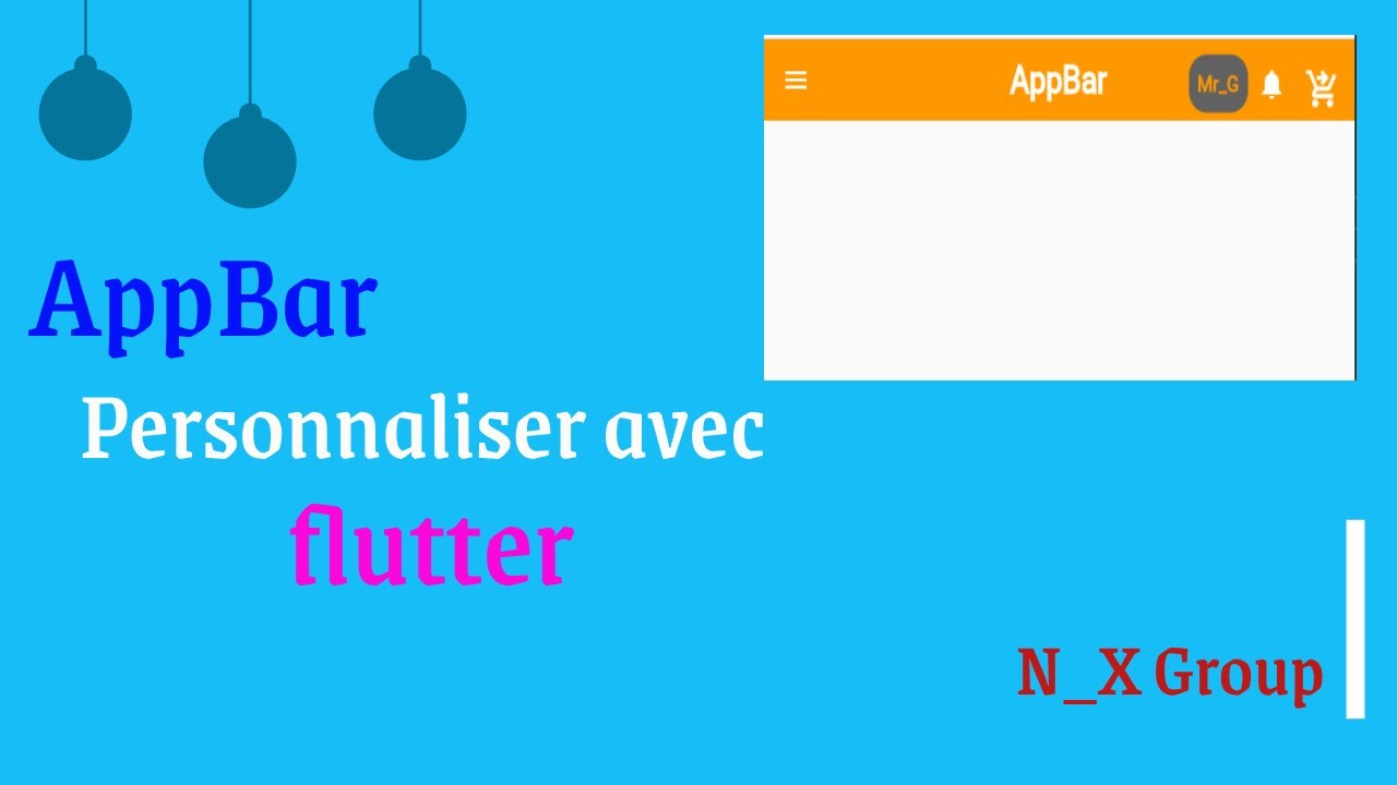 Maîtrisez la Création d'une AppBar Élégante en 2 Minutes avec Flutter ...