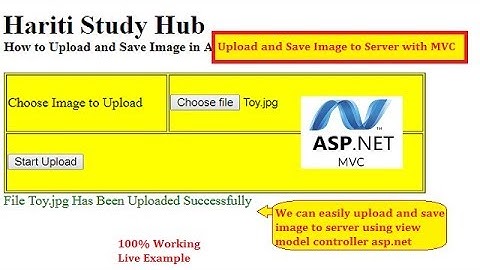 Best Way to Upload and Save Image with Asp.Net MVC | Hindi | Free Online Learning Classes