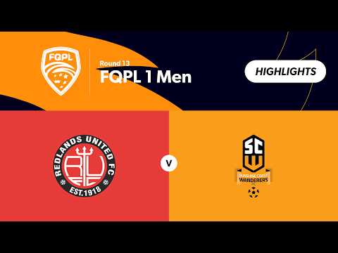 FQPL 1 Men Round 13 - Redlands United vs Sunshine Coast Wanderers Highlights — football highlights