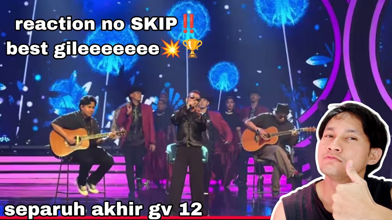 Iskandar Ismail - IRIS & DESPACITO (GV 12 separuh akhir) 🇮🇩 Reaction || Calon Juara Gv 12 🏆