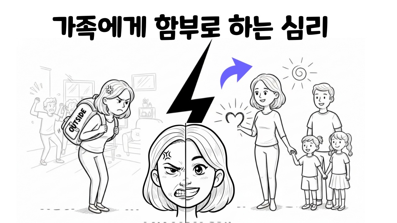 가족에겐 막하고 낯선 사람에겐 친절한 사람의 심리