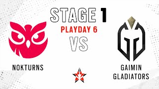 Nokturns vs Gaimin Gladiators \/\/ NA Challenger League - Stage 1 - Playday 6