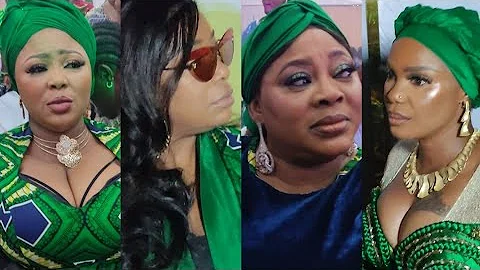 MUST WATCH! TOP NOLLYWOOD STARS THAT STORM FATHIA BALOGUN FATHER'S BURIAL