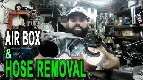 Stock Air Box and Hose Removal for Honda Shadow VT600 and VT750