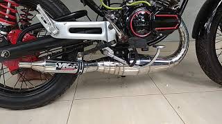 Cek sound knalpot Kolong Chrome full cacing kompetisi super garing. WA 085802453332