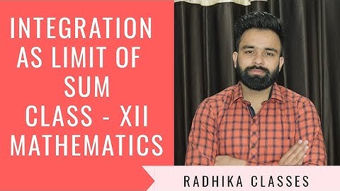 INTEGRATION AS LIMIT OF SUM | DEFINITE INTEGRAL | CLASS-XII | MATHEMATICS | NCERT EXERCISE - 7.8
