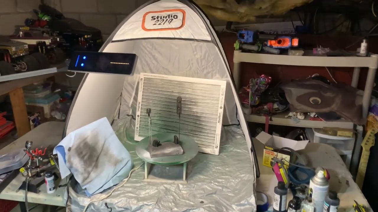 DIY Portable Spray Paint Tent 