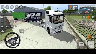 MANTUL PERMAINAN TRUK TRAILER GANDENG 2 DOUBLE TRAILER SANGAT PANJANG - GAME BUS SIMULATOR INDONESIA screenshot 1