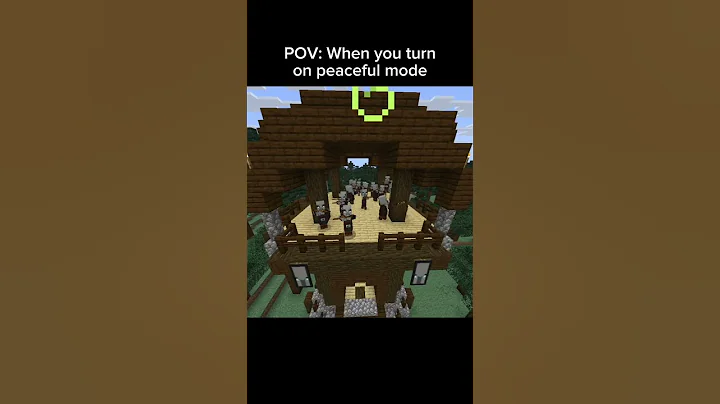 POV: When you turn on peaceful mode #shorts #ytshorts #minecraft #gaming #trending