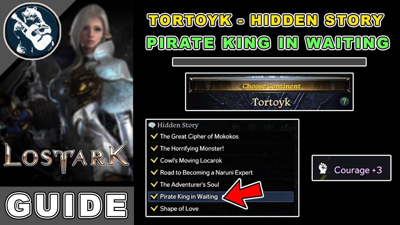 Pirate King in Waiting Location in Lost Ark | Tortoyk Hidden Story Locations Guide
