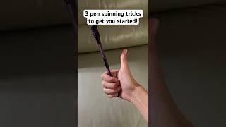 3 pen spinning tricks to get you started! #penspinning