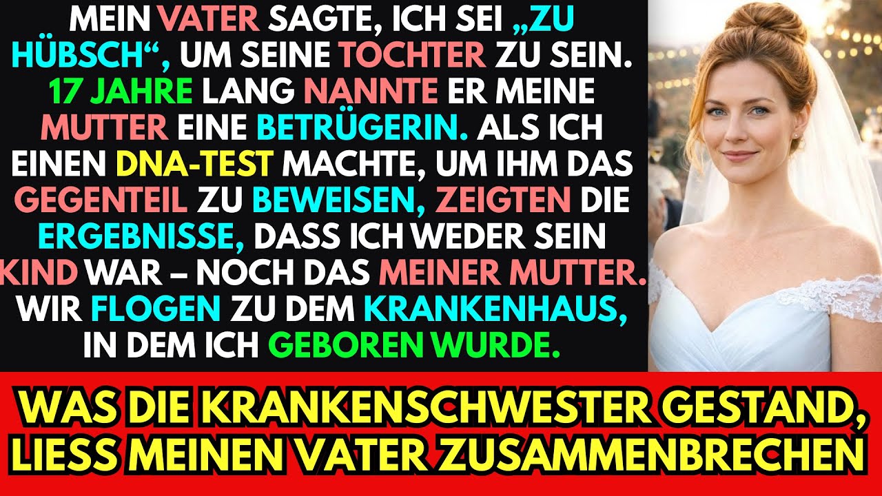 „Du bist zu hübsch, um meine Tochter zu sein“, sagte mein Vater und schob mir ein DNA-Testformular über den Esstisch. „Mach den Test, oder ich gehe nicht zu deiner Hochzeit.“ Diese Worte hörte ich...