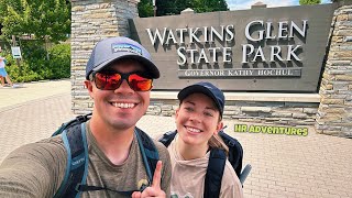 Hiking Watkins Glen State Park & exploring the finger lakes, NY!