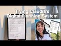 Trying Claudia Sulewski's iPad Planning Routine | + tips to make a planner in Procreate