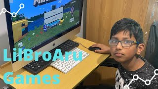 LilBroAru First Minecraft video, Playing Minecraft in Mineplex server (first video)