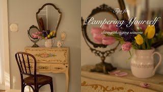 8 Tips for Pampering Yourself During Changing Seasons   Springtime Self Care  Cottagecore Vlog