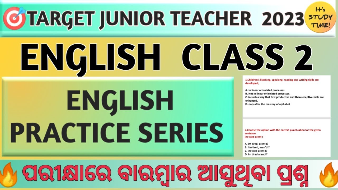 🎯JT Recruitment 2023 || English practice Series || Class 2 || JT CLASS || Concept & MCQ || jt class