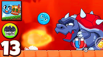 Ball V Red Boss Challenge Gameplay Full Game Walkthrough Tutorial (Android Mobile Game) Lava