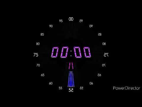 REUPLOAD 100 Seconds BBC Digital Countdown Timer (LED Circle BBC News 24 2003 Version) in Low Voice