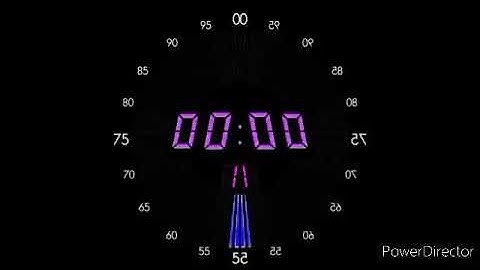 REUPLOAD 100 Seconds BBC Digital Countdown Timer (LED Circle BBC News 24 2003 Version) in Low Voice