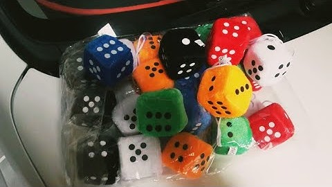 fuzzy dice, car hanging