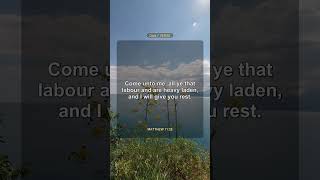 Matthew 11:28 | Bible Verse #shorts